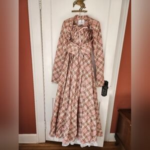 Sample Amy Plaid Engagement Set (Dress and Jacket)